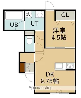NORD41函館山(ノードヨンジュウイチドハコダテヤマ)【104号室】の間取り
