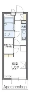 レオパレス城北【401号室】の間取り