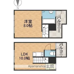 プレフェレ【2階】の間取り