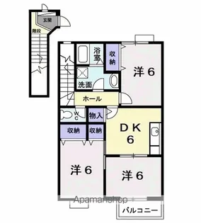 サンエステート【2階】の間取り