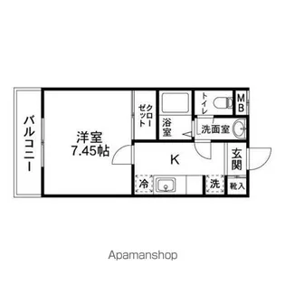クレスト泉【305号室】の間取り