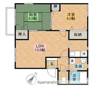 ノイエA【202号室】の間取り