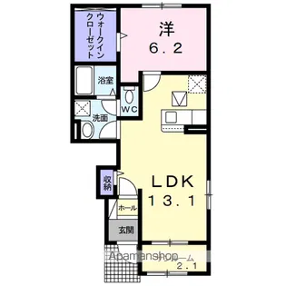 モデラート23 A【1階】の間取り