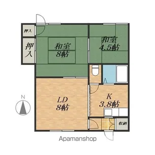 辻ハイツ【2階】の間取り