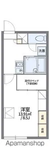 レオパレステンレスト【104号室】の間取り