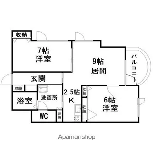 ノースピアⅡ【3階】の間取り