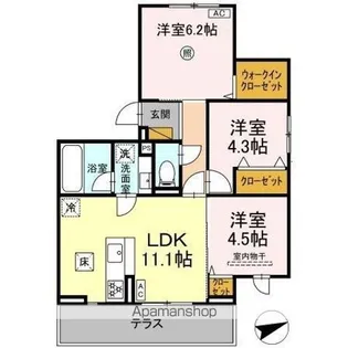 IRENE(イレーネ)【1階】の間取り