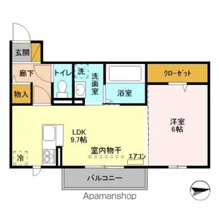 ALWAYS FRIENDLY 学園南【2階】の間取り