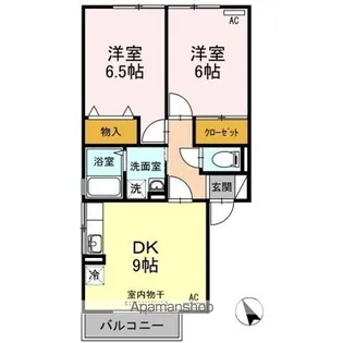 ウィルモア田倉【2階】の間取り