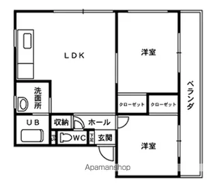 ピアステージ清水【201号室】の間取り