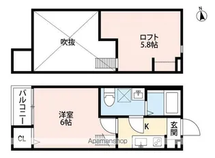ディアコート亥鼻【2階】の間取り