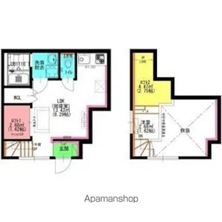 ラフェスタ志賀本通【1階】の間取り