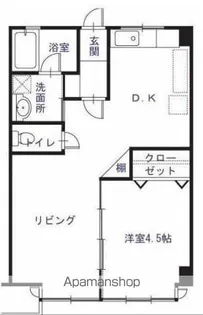 老松通りビル【405号室】の間取り
