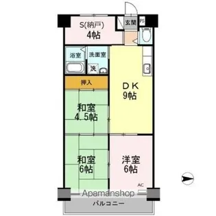 サンハイツ高針【3階】の間取り