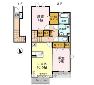 セジュール下瀬谷 A棟【2階】の間取り