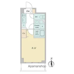 プライマル武蔵関【1階】の間取り