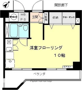 日商岩井袋町マンション【5階】の間取り