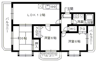 ルミエール土井【1階】の間取り