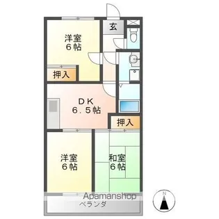 レジデンス旭【2階】の間取り