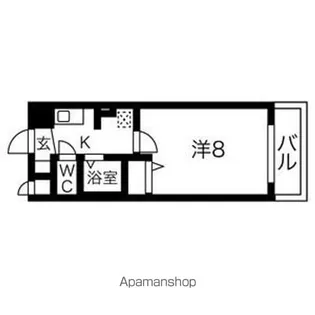 ベル名駅【8階】の間取り