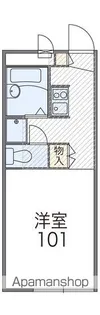 レオパレスあべーる【1階】の間取り