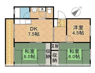 高台マンション【302号室】の間取り