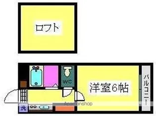 アップルハウス紫原Ⅰ【103号室】の間取り