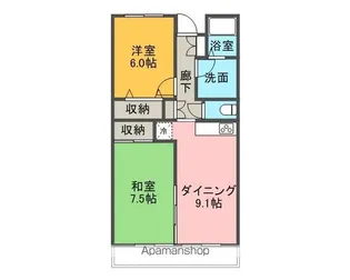 グランデフローラ【1階】の間取り