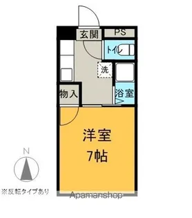 ブライトンササヒラ【102号室】の間取り