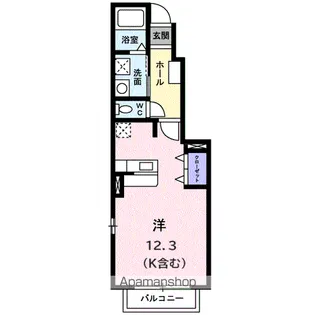 ドミール ラフィネ B【1階】の間取り
