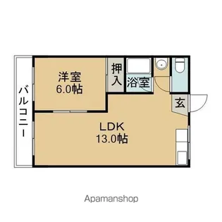 スカイハイツ桜ヶ丘【3階】の間取り