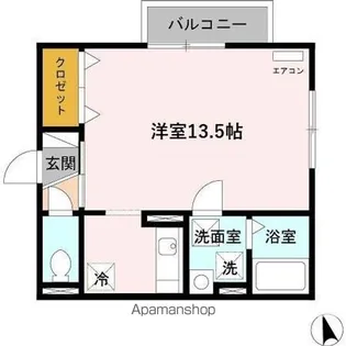 パルテール大町【1階】の間取り