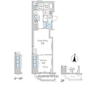 パークアクシス錦糸町ヴェール【7階】の間取り