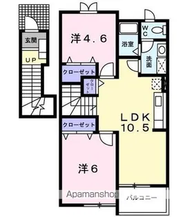 ホルティパークA【2階】の間取り