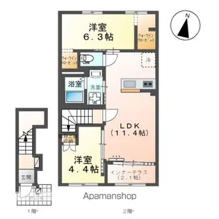 プレシャスⅡ【2階】の間取り