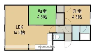 マンション柏木(マンションカシワギ)【102号室】の間取り