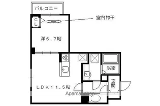 レジデンス京都洛央【2階】の間取り