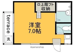 レインボーハイツ【1階】の間取り