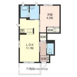SOLE・CALANTE【103号室】の間取り