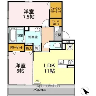 ボレアス【2階】の間取り