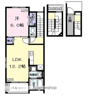 ブリッサ港西Ⅱ【3階】の間取り
