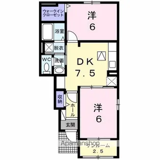 エルヴィータ・ウーノ【1階】の間取り