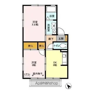ワコーハイツ B【2階】の間取り