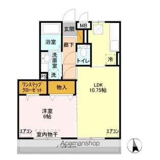 リバーサイド・K Ⅱ【2階】の間取り