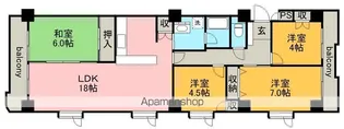 サンレジデンス【4階】の間取り