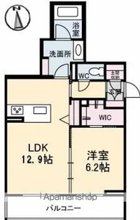 べレオガーデンズ弥右衛門【3階】の間取り