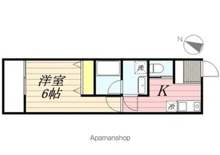 ヒルトップ西谷【203号室】の間取り