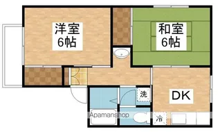 レジデンス西【2階】の間取り