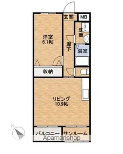ATLANTIS【203号室】の間取り