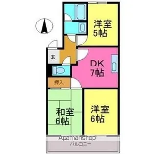 エクセル大谷【2階】の間取り